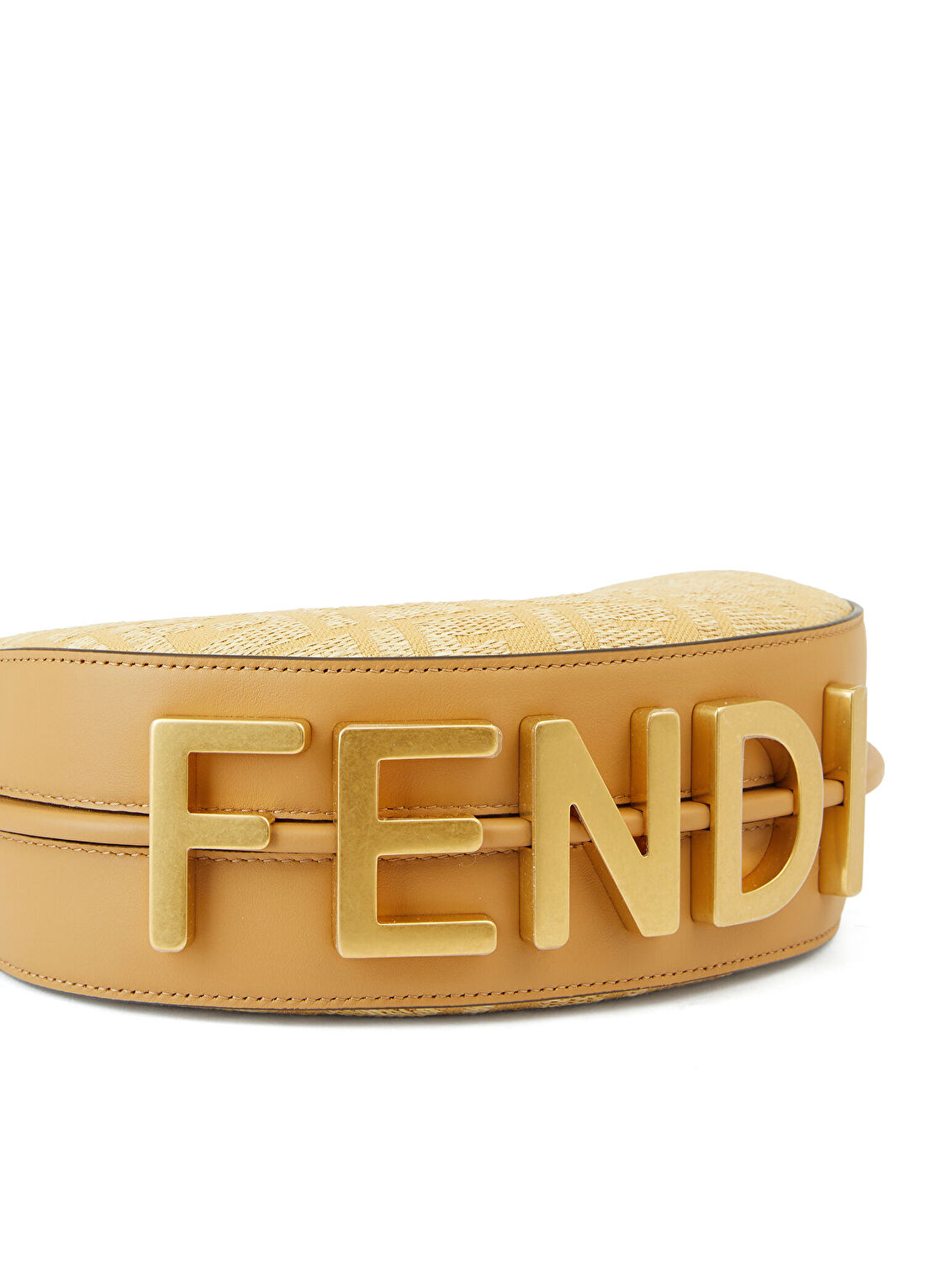 Fendi Krem Logo Desenli Kadın Çanta